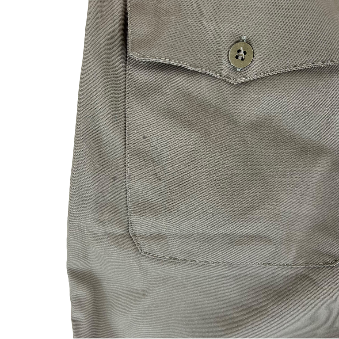 Italian Army Vintage Stone Chino Shorts - W32 L16