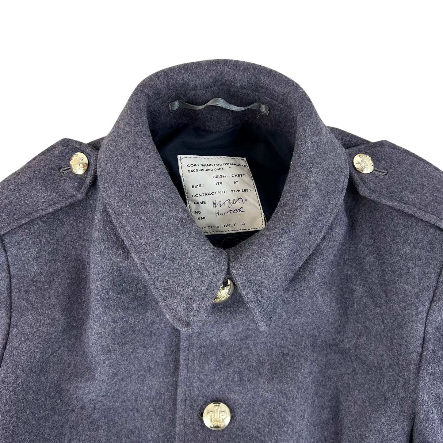 British Army Footguards Wool Greatcoat - Royal Regiment of Wales - Medium 176/92