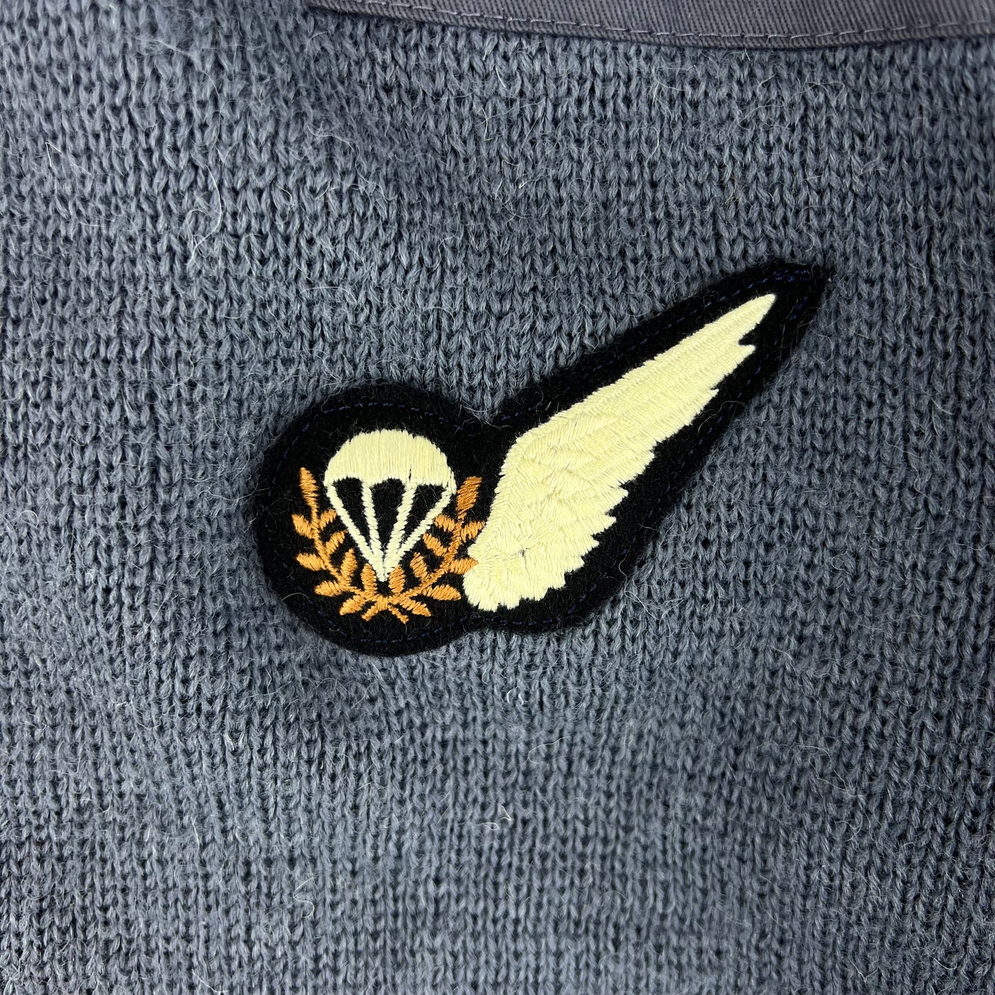 British Royal Air Force RAF Wool V Neck Pullover Jersey Jumper - Large 106cm