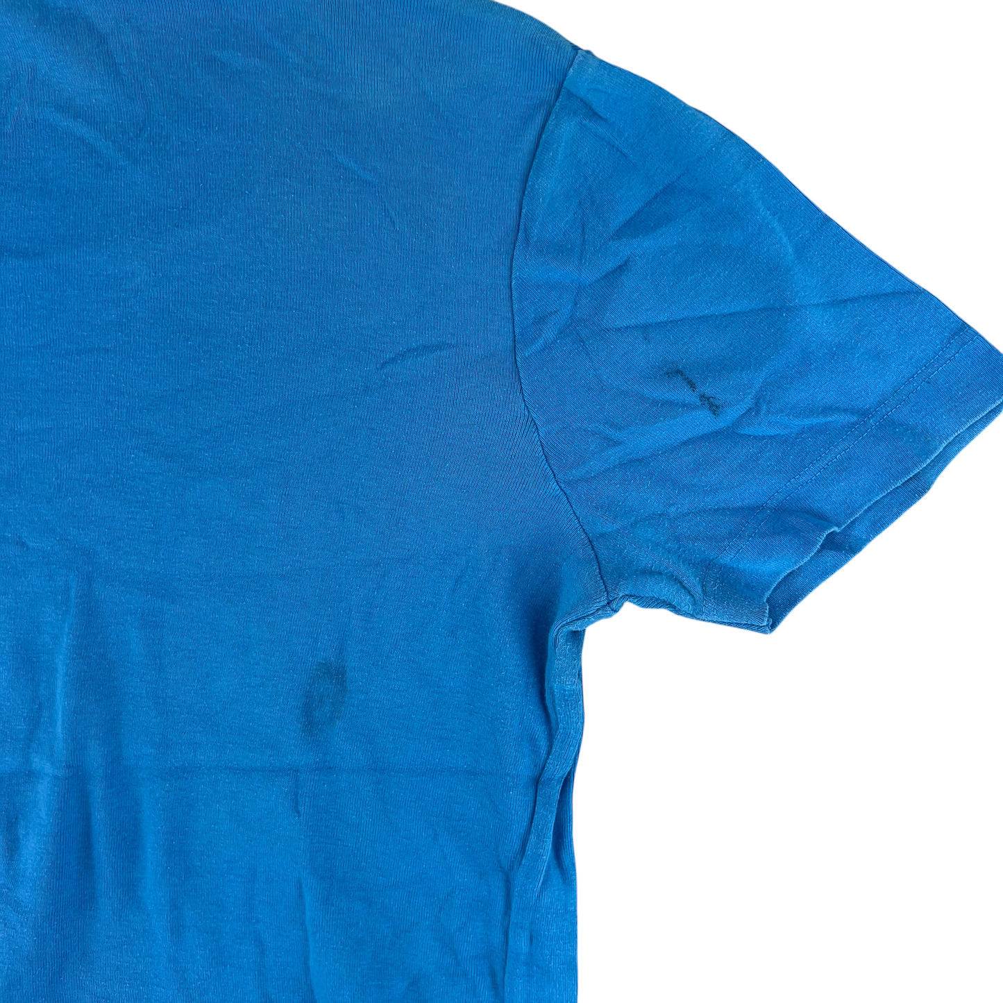 West German Army 70s Blue Training T Shirt - Small