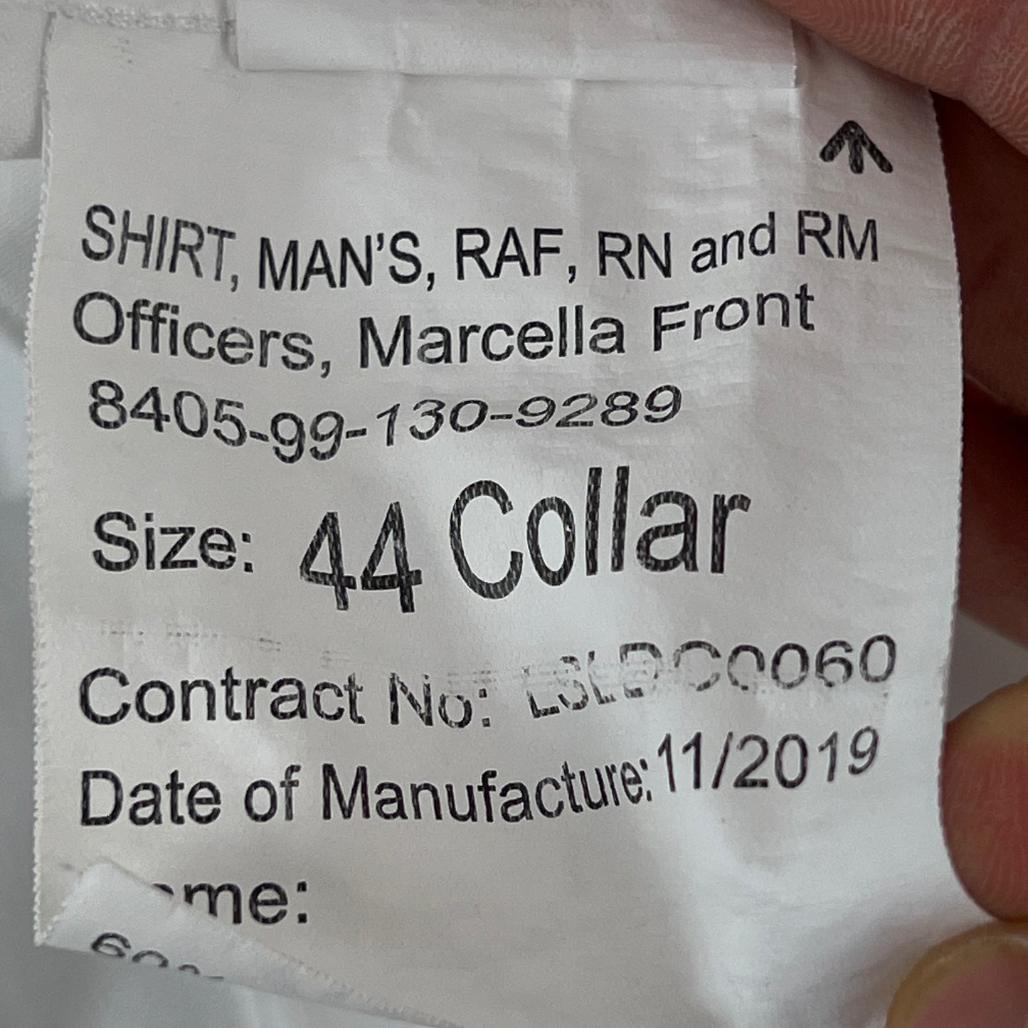 British Army White Marcella Mess Dress Shirt - X Large C44