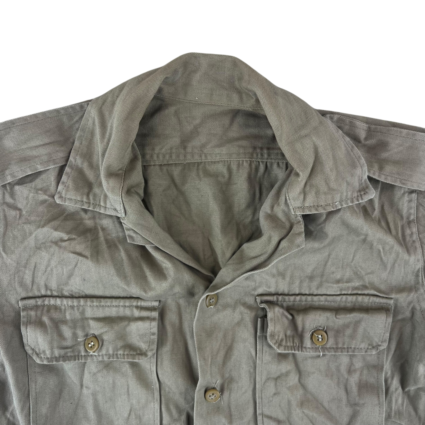 Greek Army M65 Khaki Shirt Short Sleeve - Small