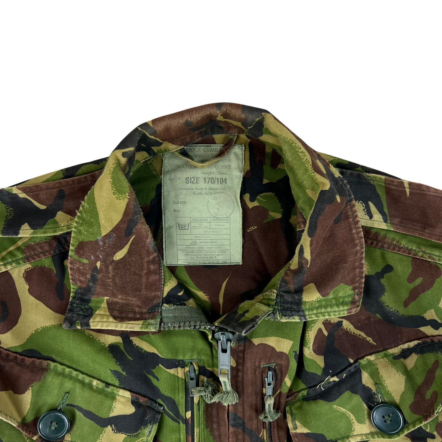 British Army 84 Pattern Woodland DPM Camo Combat Smock - Large 170/104
