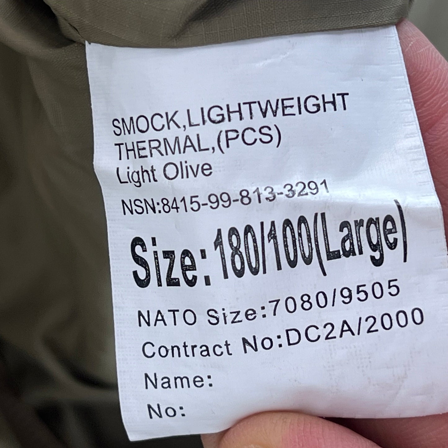 British Army Thermal Buffalo Pullover Smock - Large