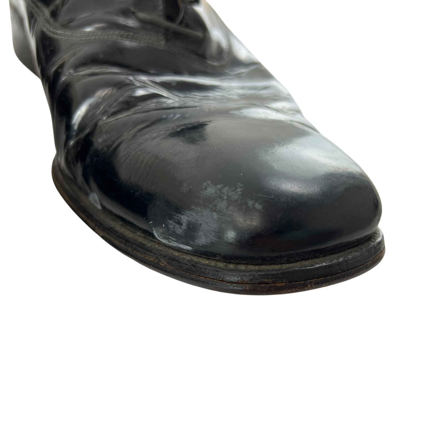 British RAF 70's Black Dress Shoes - Size 10