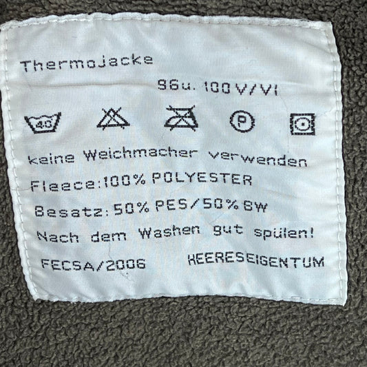 Austrian Army Olive Fleece Cardigan - Medium 96-100 V/VI