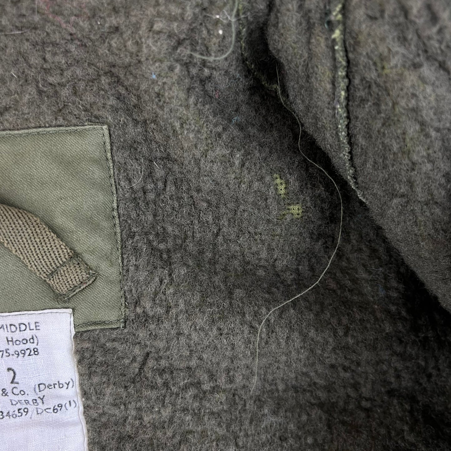 British Army 60s Olive Green Middle Parka - Large SIZE 2