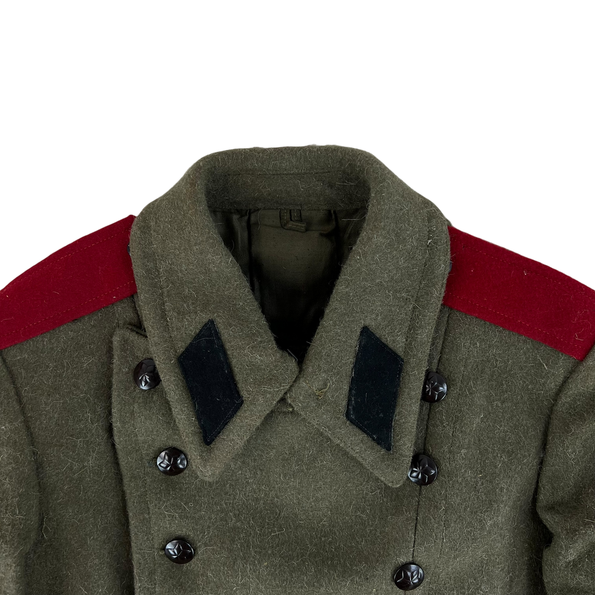Bulgarian People's Army 70s Khaki Wool Greatcoat - Small