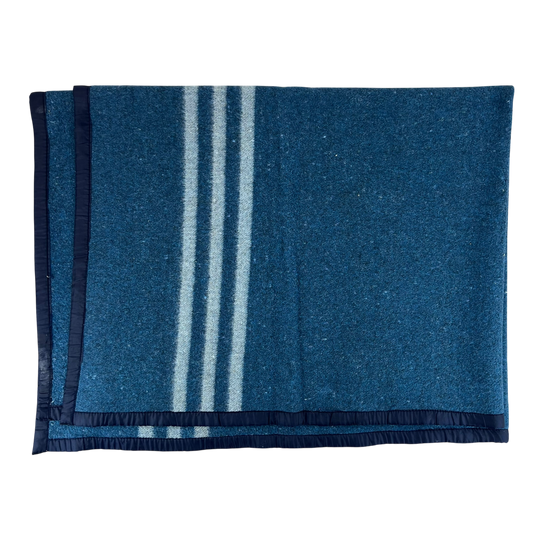 Romanian Army / Air Force Blue Wool Blanket