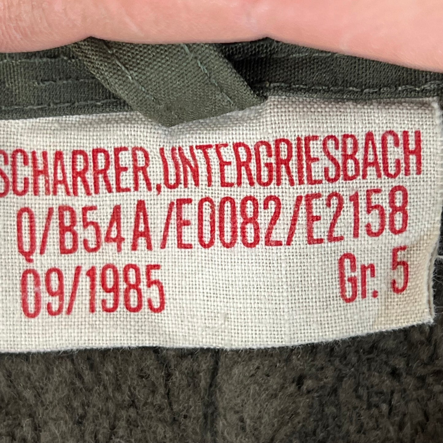 German Army Olive Waterproof Thermal Over Trousers - W36 L30