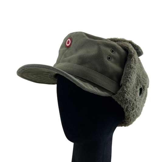 Austrian Army Olive Drab Cold Weather Trapper Cap - Medium 58cm