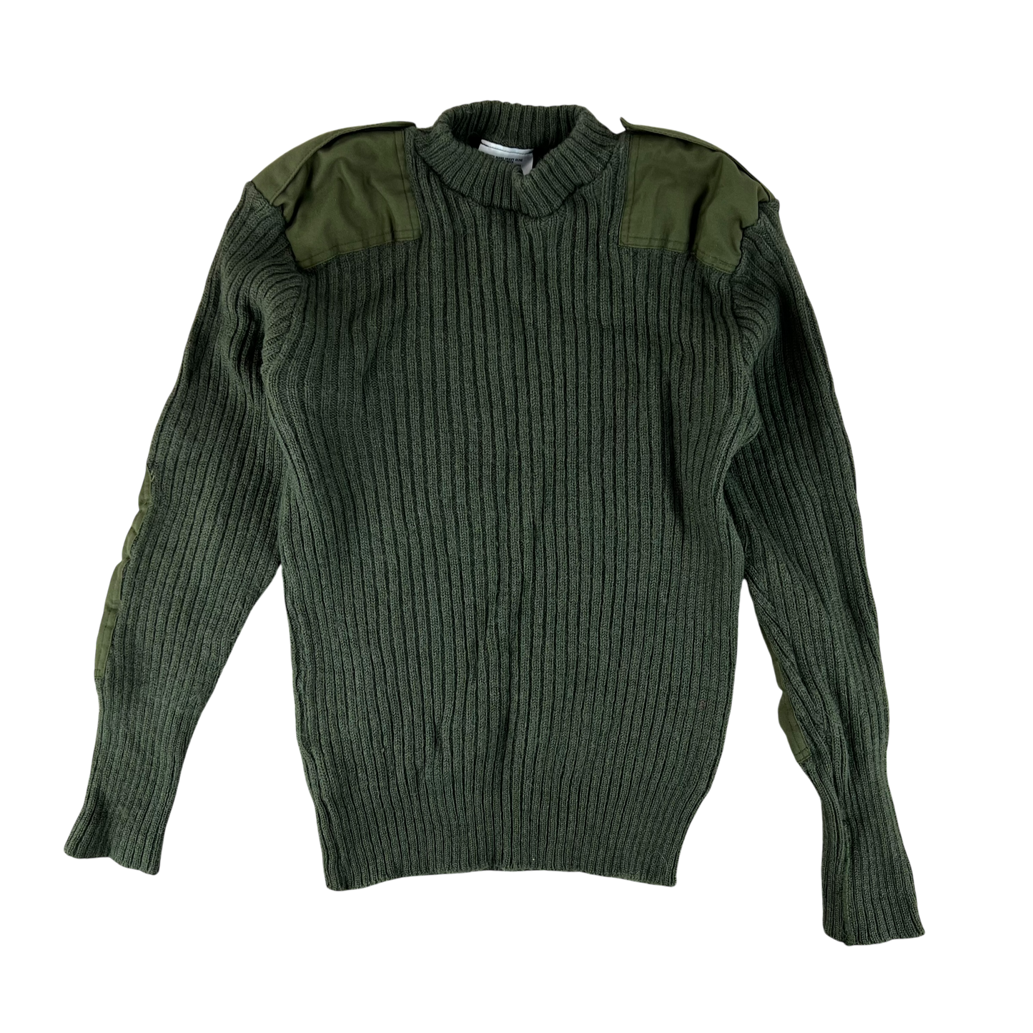 British Army Olive Green Pullover Jumper - Large 106cm