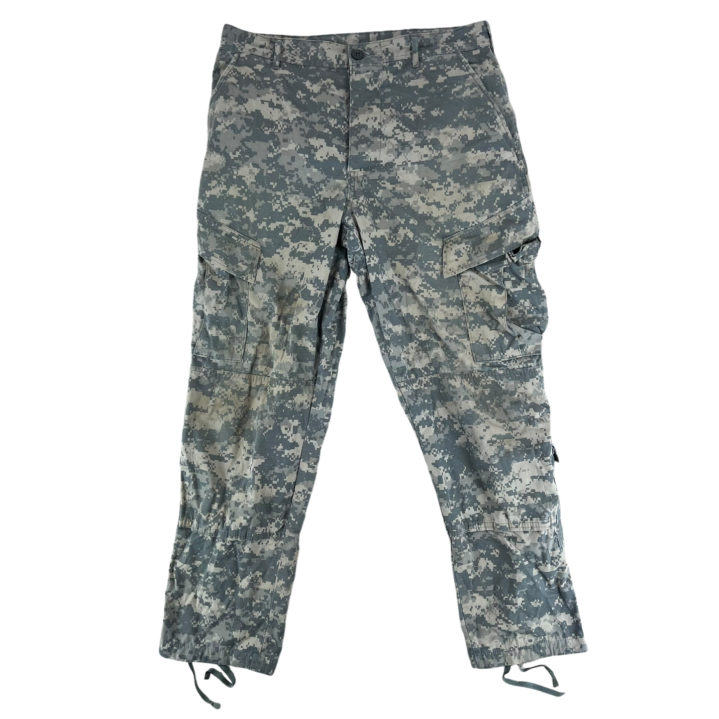 US Army UCP Pixel Camo ACU BDU Ripstop Combat Trousers - W36 L31