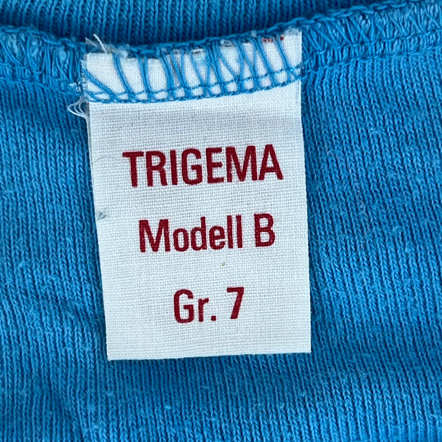 West German Army 70s Blue Training T Shirt - Small