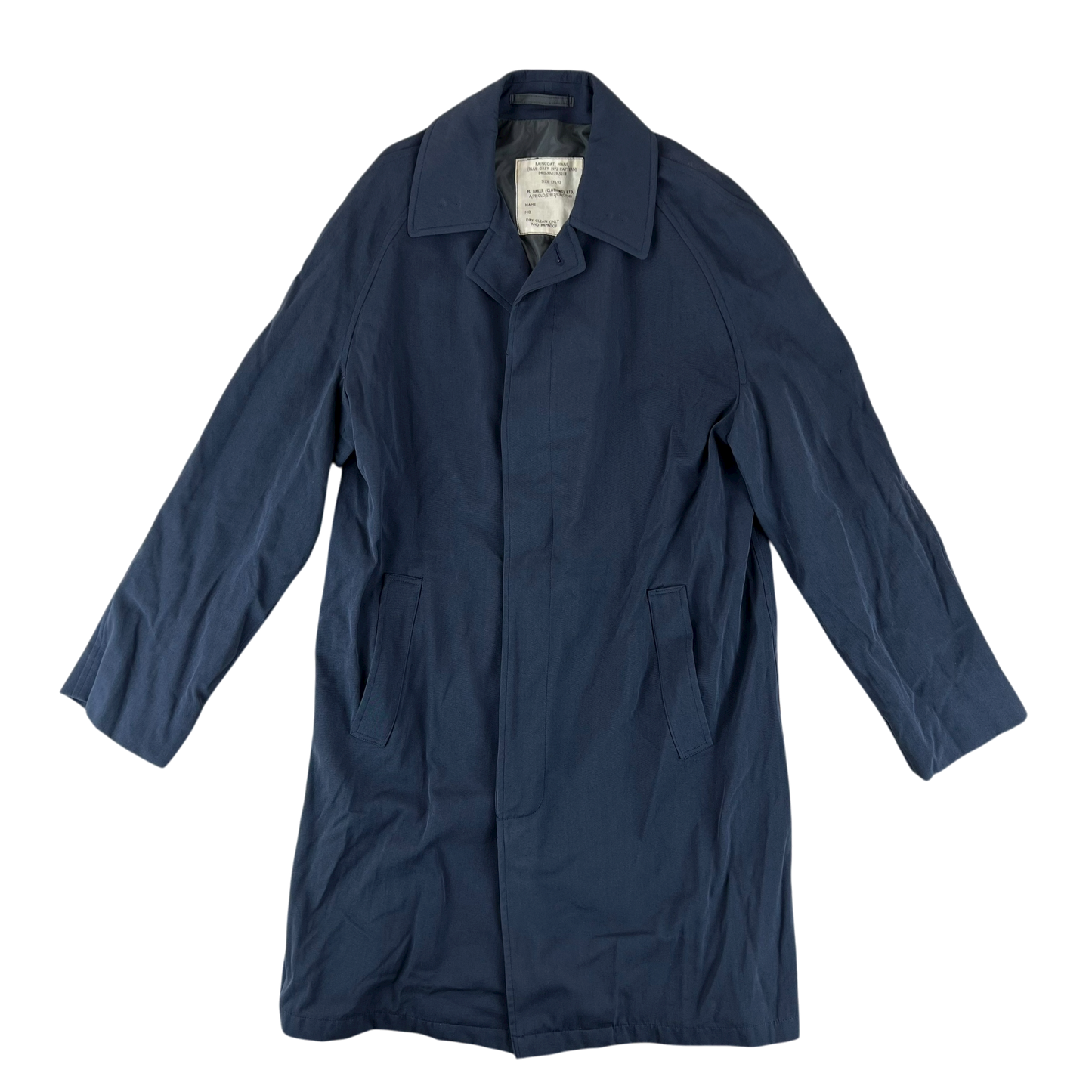 British RAF 72 Pattern Raincoat Trench Coat - Medium 176/92