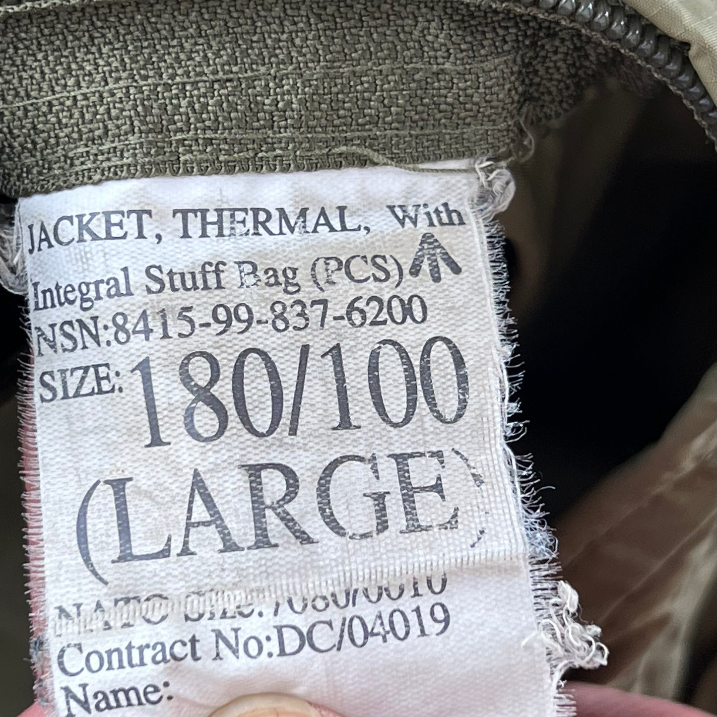 British Army Thermal Buffalo Jacket - Large