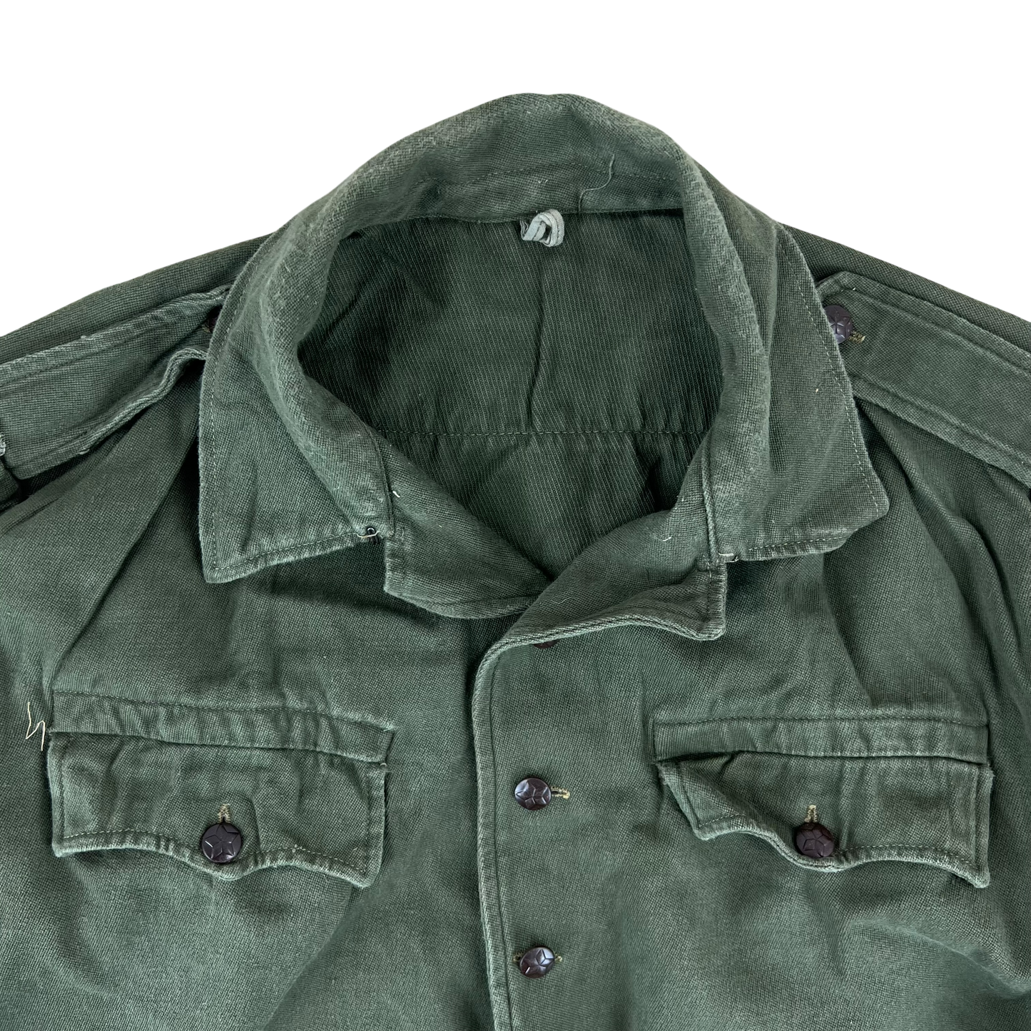 Bulgarian People's Army Olive Green Cossack Shirt - Large