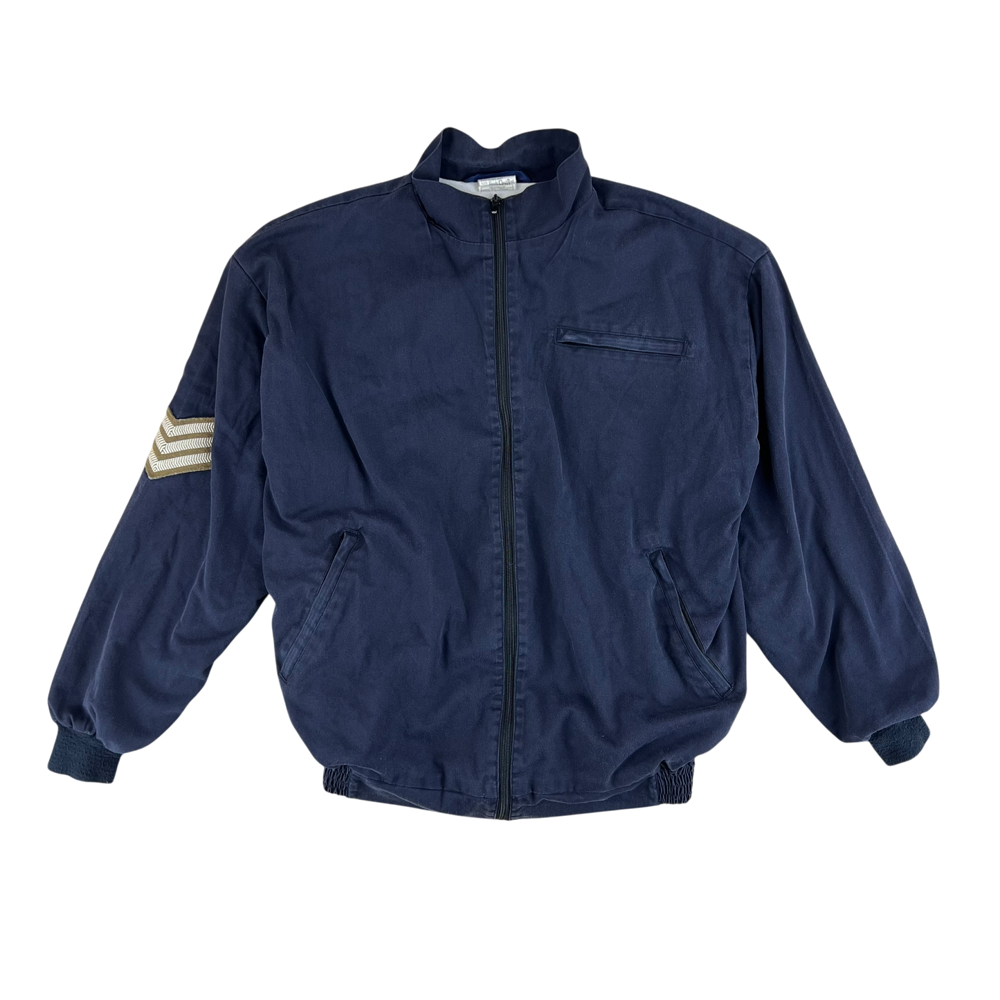 British Army / Tri-Services Navy Blue PTI Tracksuit Top Jacket - Large 180/108