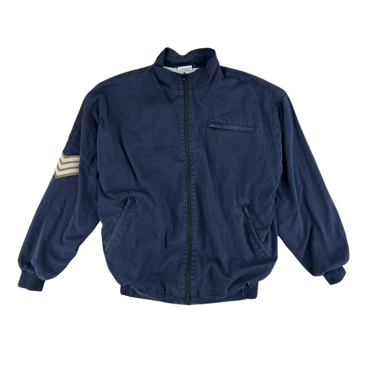British Army / Tri-Services Navy Blue PTI Tracksuit Top Jacket - Large 180/108