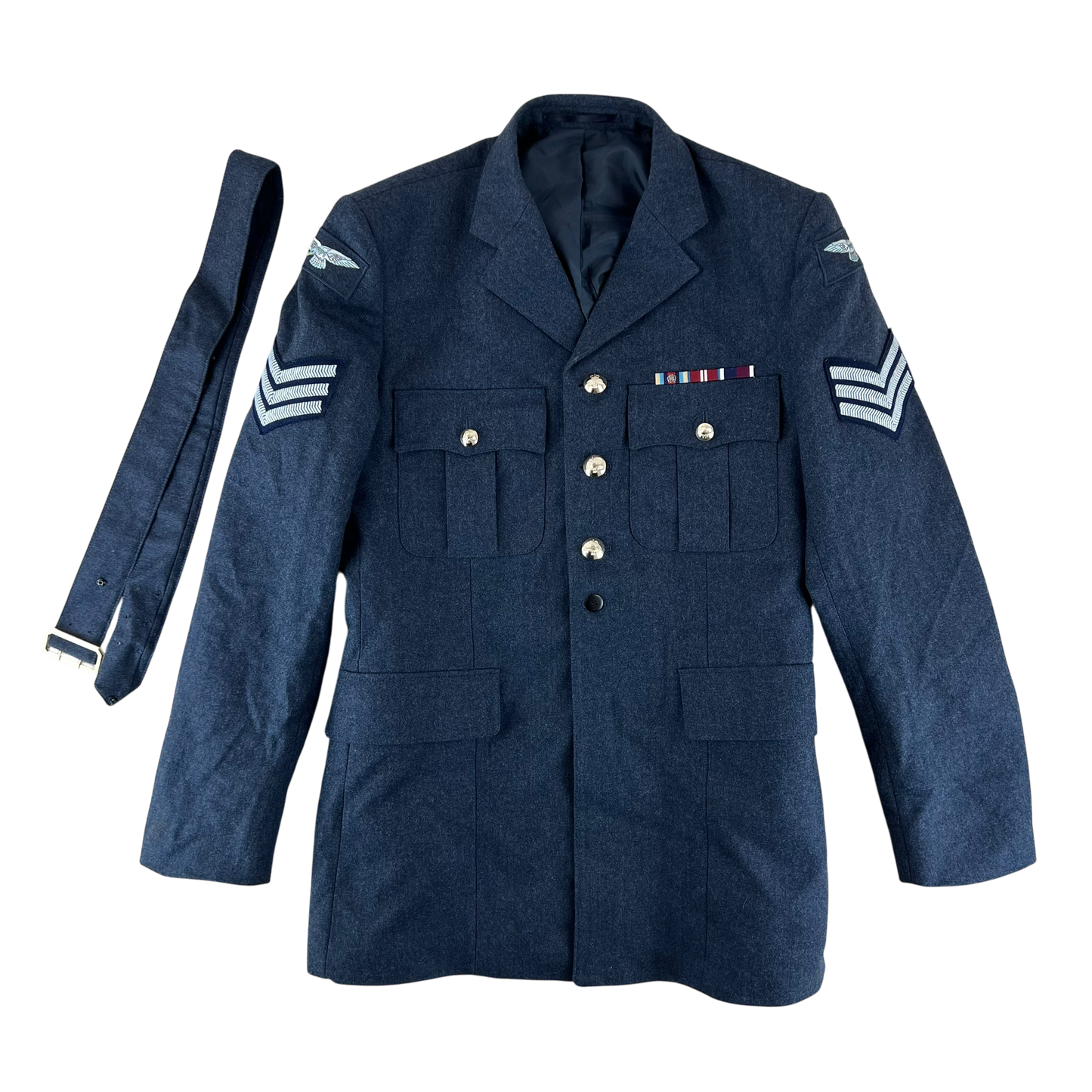 British Royal Air Force No. 1 O.A. Dress Jacket w/ Belt - Large