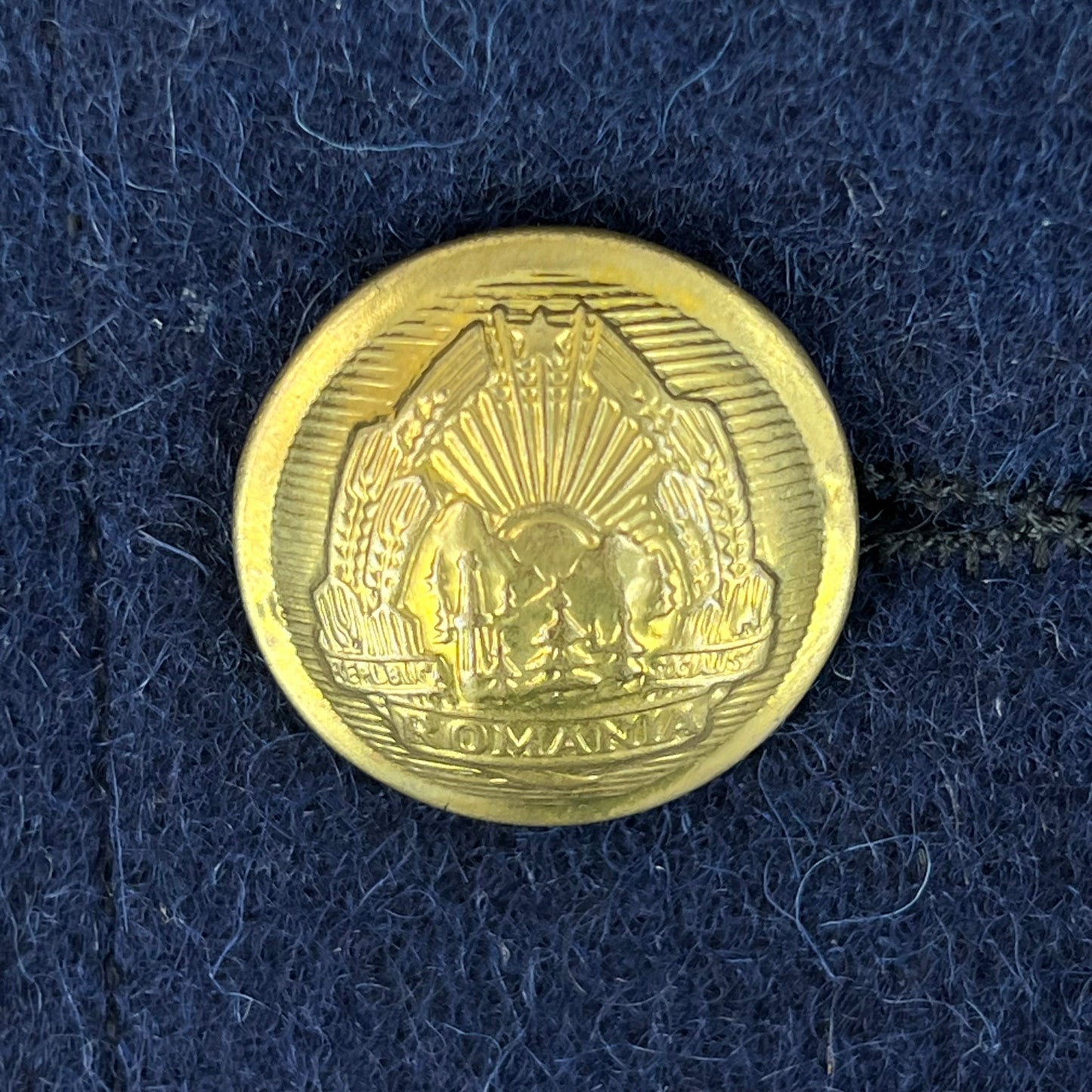 Romanian People's Navy 80s Blue Wool Greatcoat - Medium