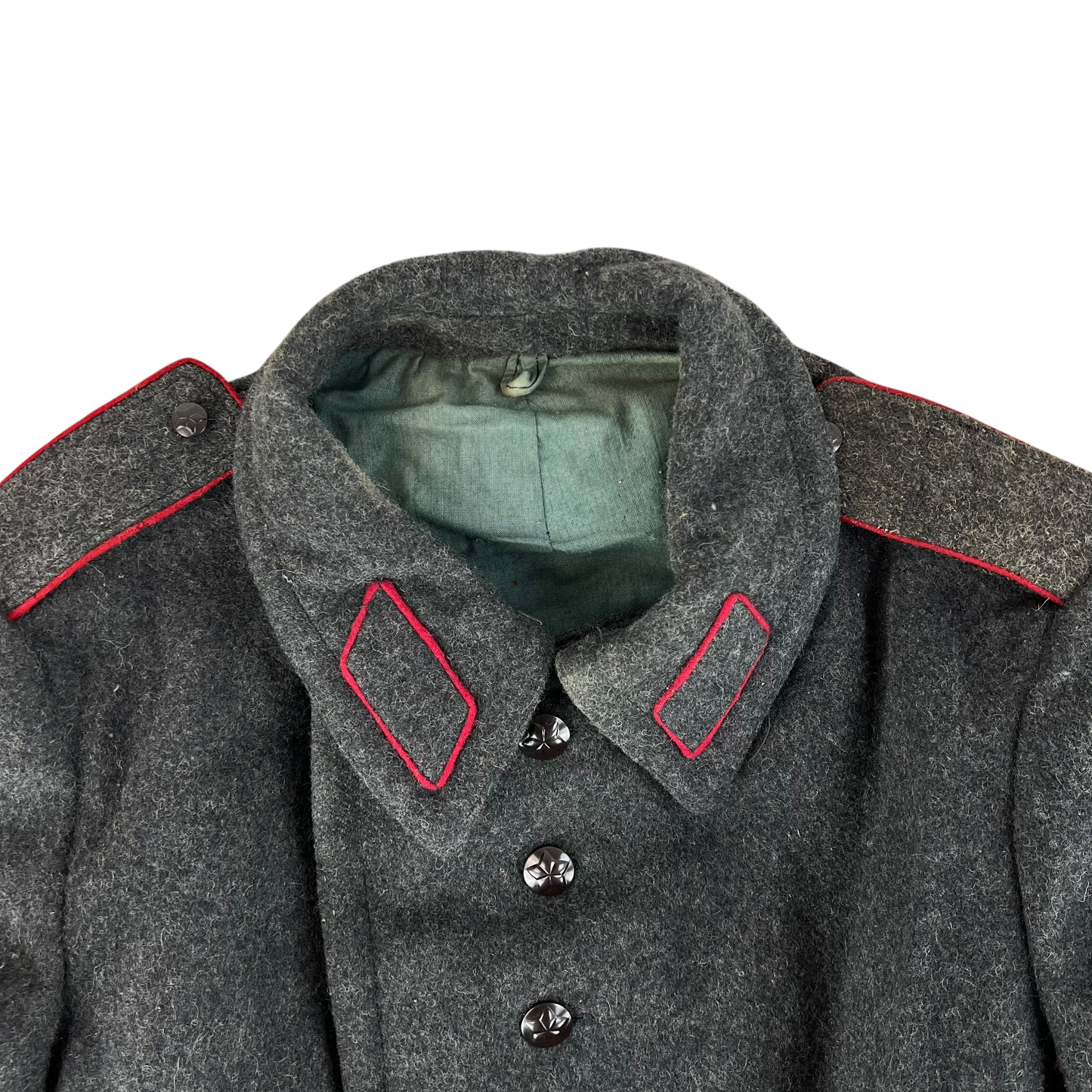 Bulgarian People's Army 80s Grey Wool Greatcoat - Medium