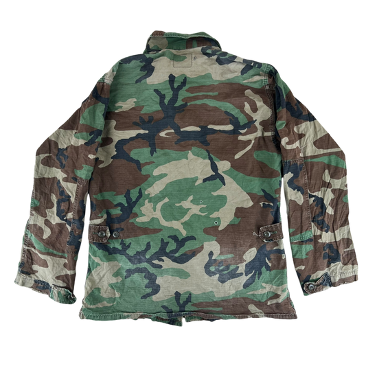 US Army M81 Woodland Camouflage BDU Combat Jacket - Medium