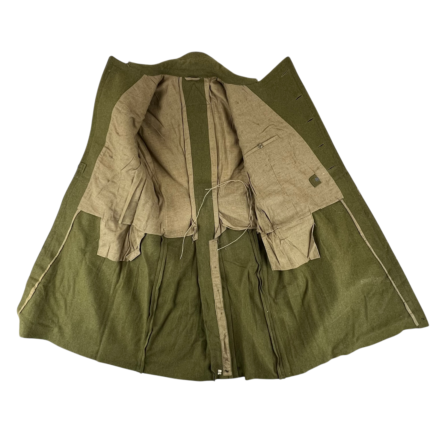 Romanian People's Army Khaki Wool Greatcoat - Medium