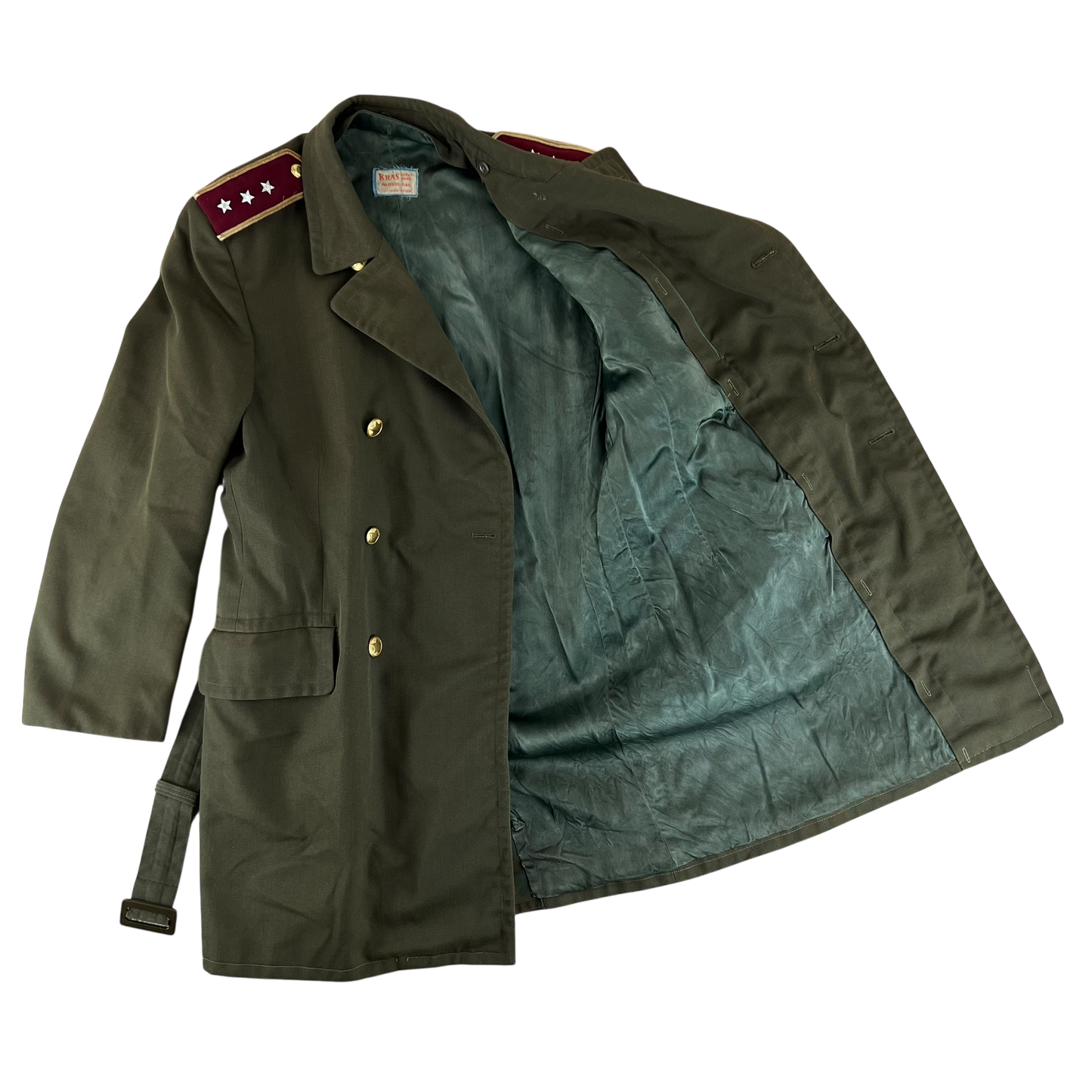 Czechoslovak People's Army Officer's Trench Coat - Medium