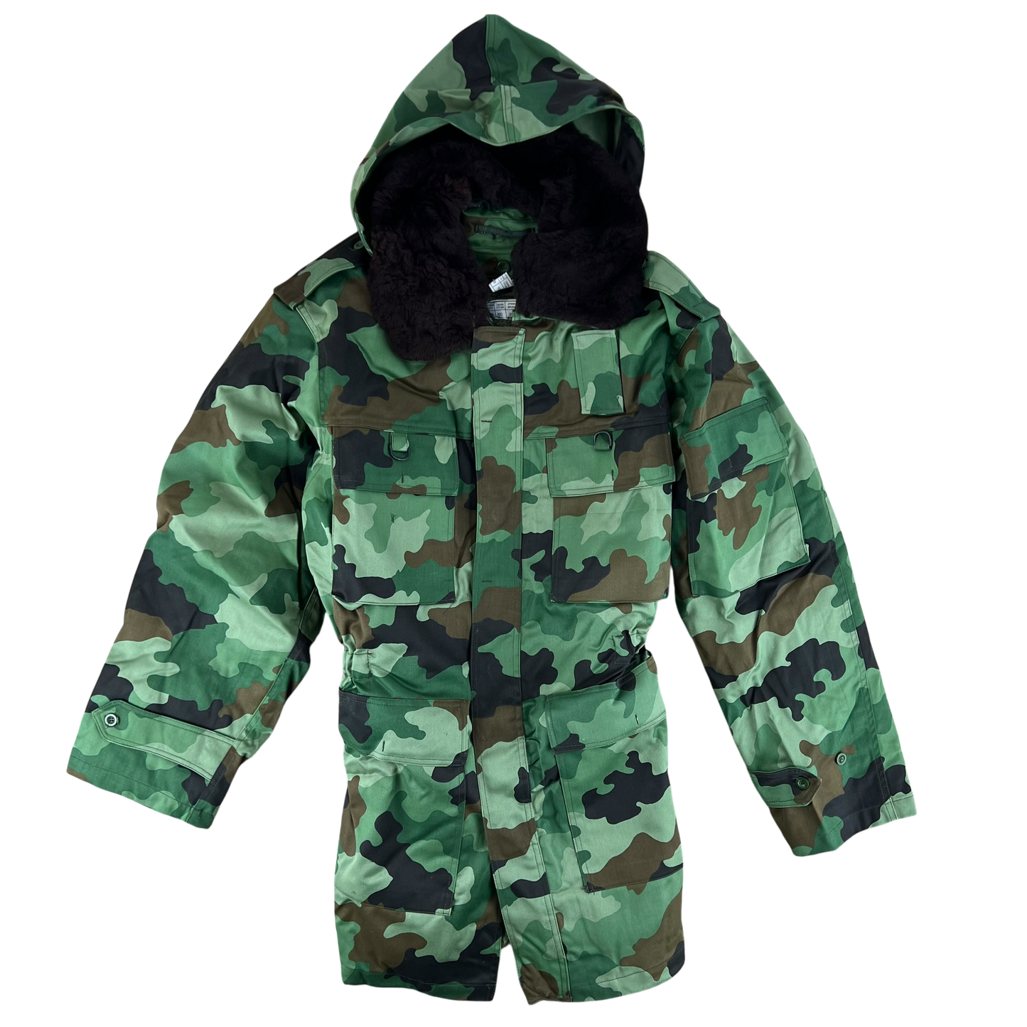 Serbian Army M93 Oak Leaf Camouflage Parka w/ Thermal Liner - Medium 178/100