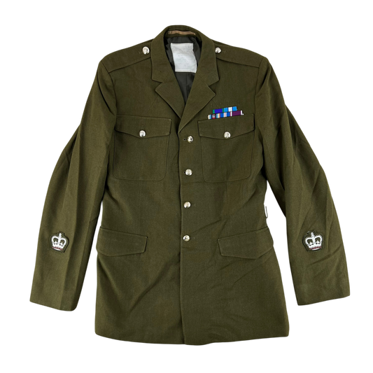 British Army 1980 Pattern No. 2 Khaki Green Dress Jacket - Royal Artillery - Large 188/112