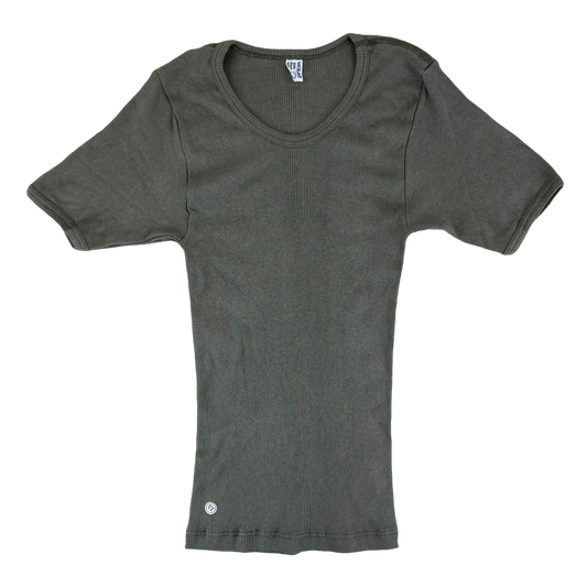 Austrian Army Ribbed Olive Brown T Shirt - XX Small