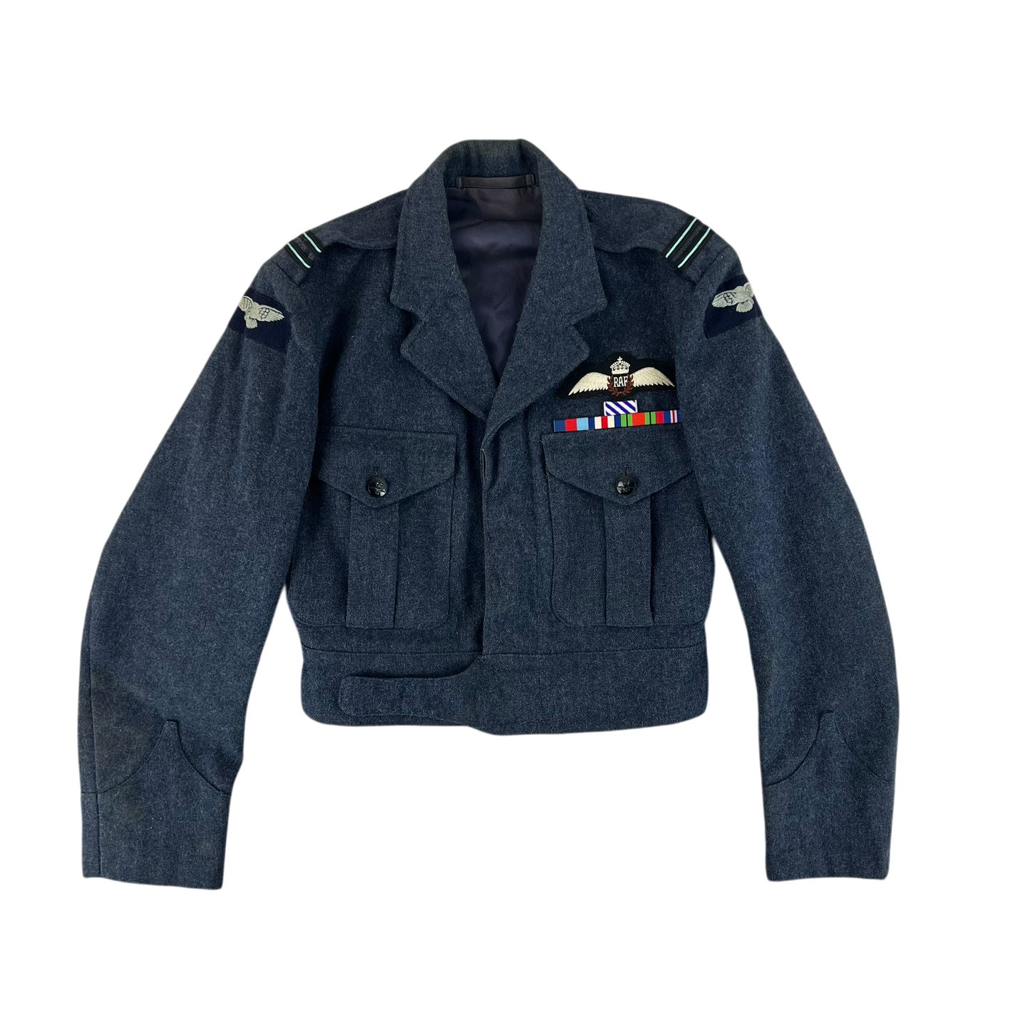 British RAF 60s Ike Battledress Jacket - Medium SIZE 7