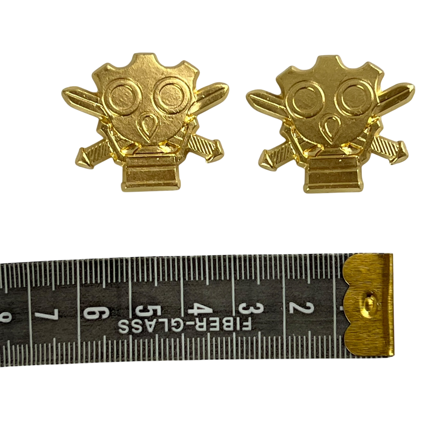 Finnish Army Security NBC Collar Badges