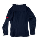 British Royal Navy 60s Blue Serge Coat Sailor's Top - Medium