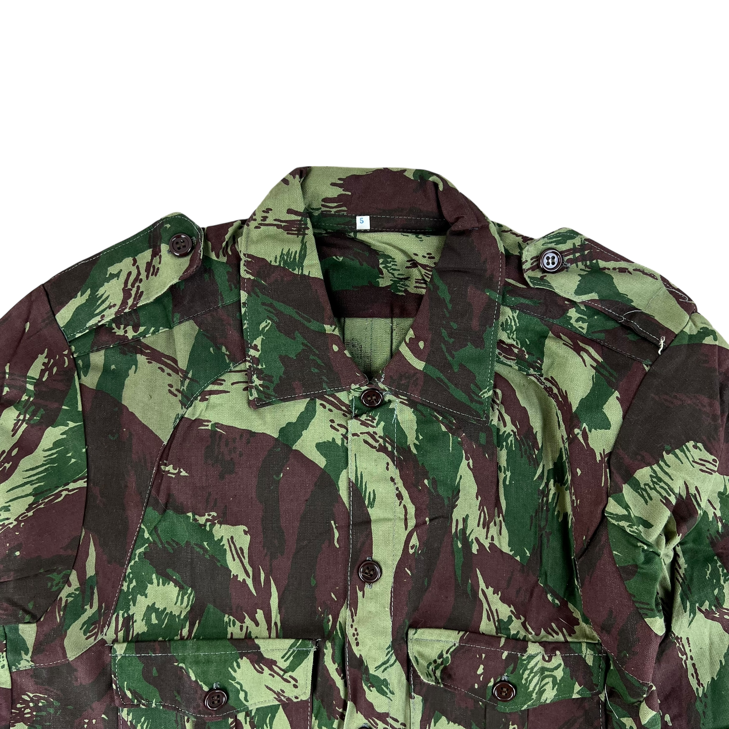 Portuguese Army M63 Lizard Camouflage Long Sleeve Shirt - Small