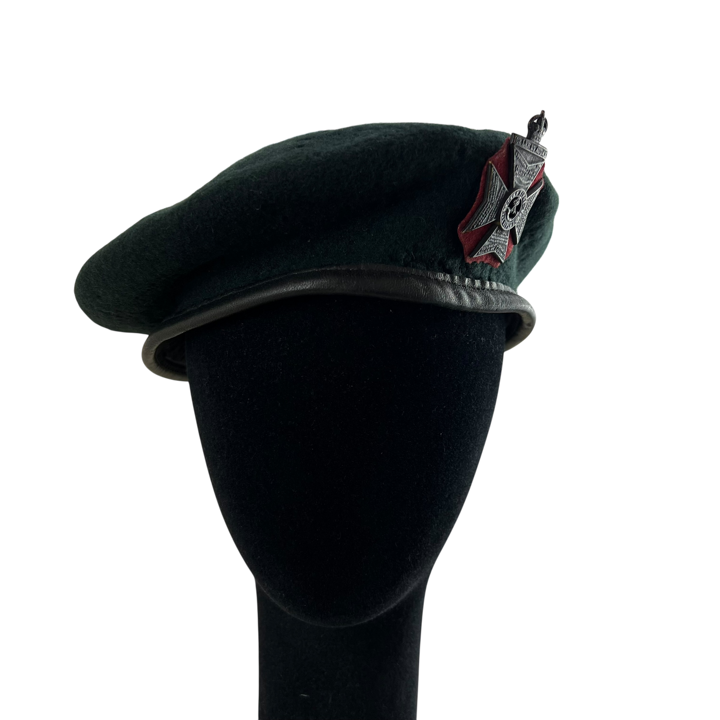 British Army Beret w/ Badge - KRRC - Medium 58cm