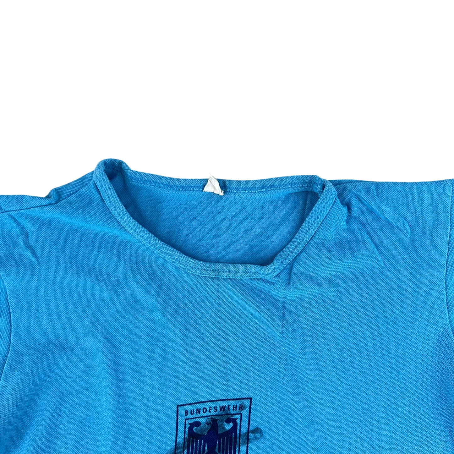 West German Army 70s Blue Training T Shirt - Medium