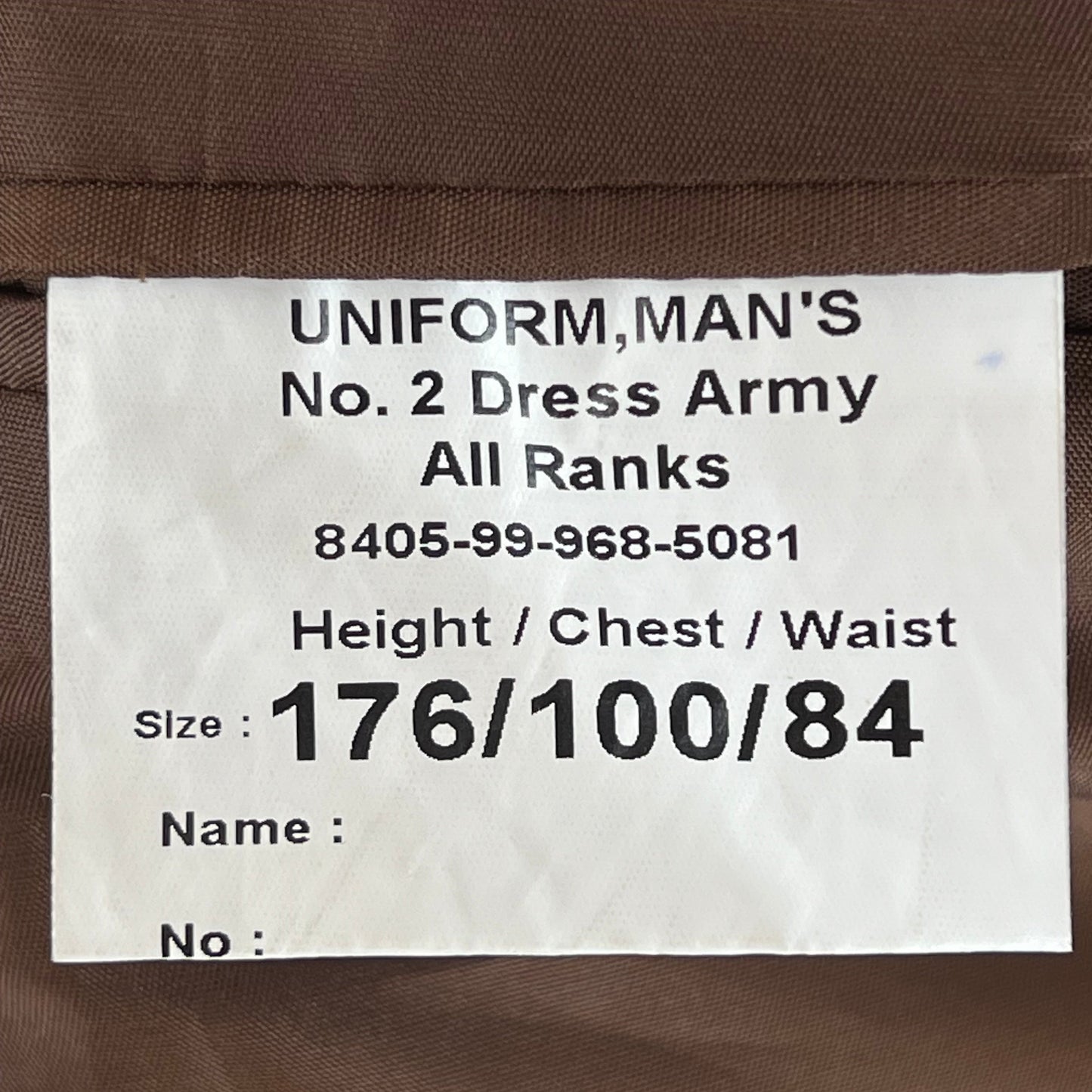 British Army No.2 FAD Dress Jacket - Royal Artillery Regiment - Medium 176/100