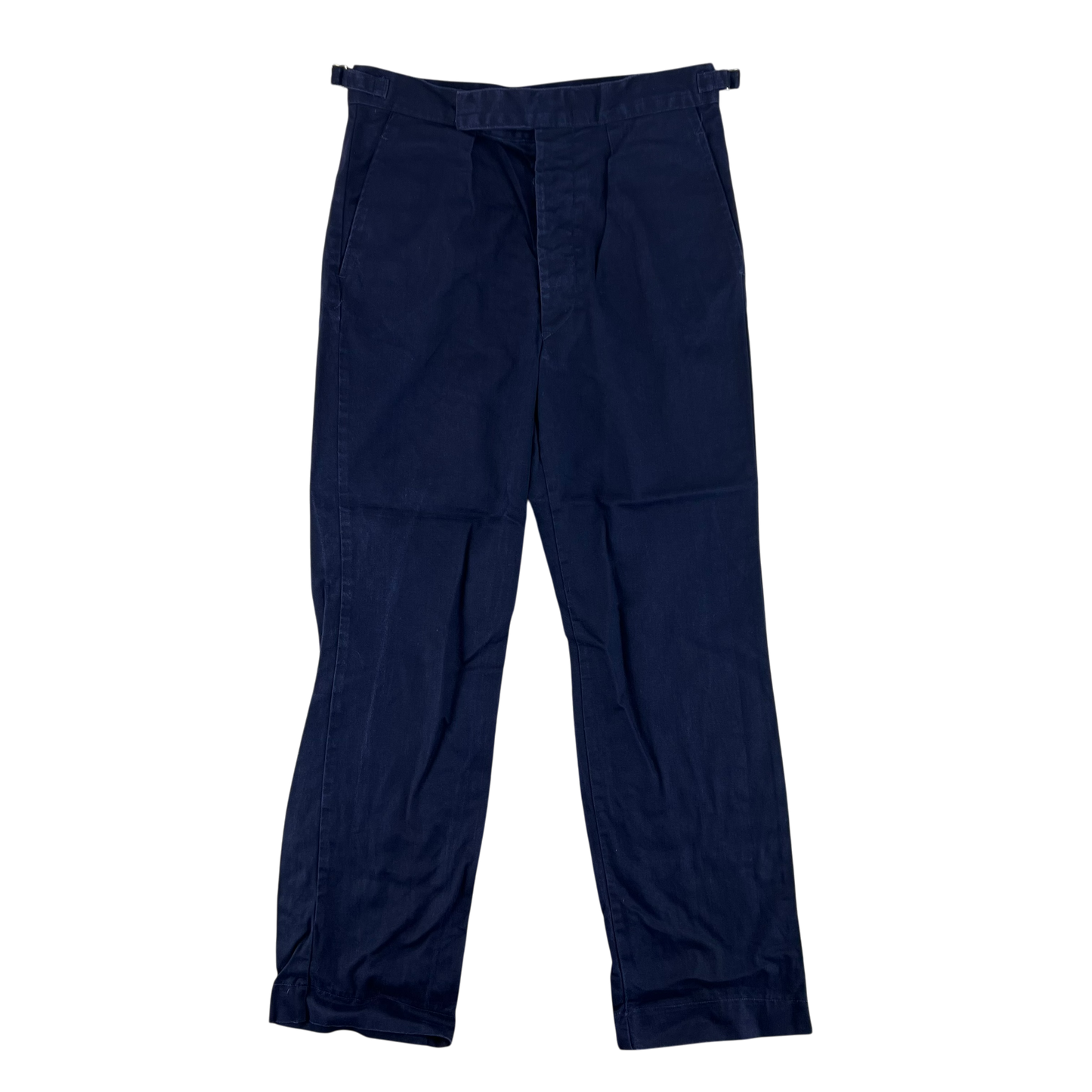 British Royal Navy Cotton Working Dress Trousers - W33 L31
