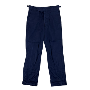 British Royal Navy Cotton Working Dress Trousers - W33 L31