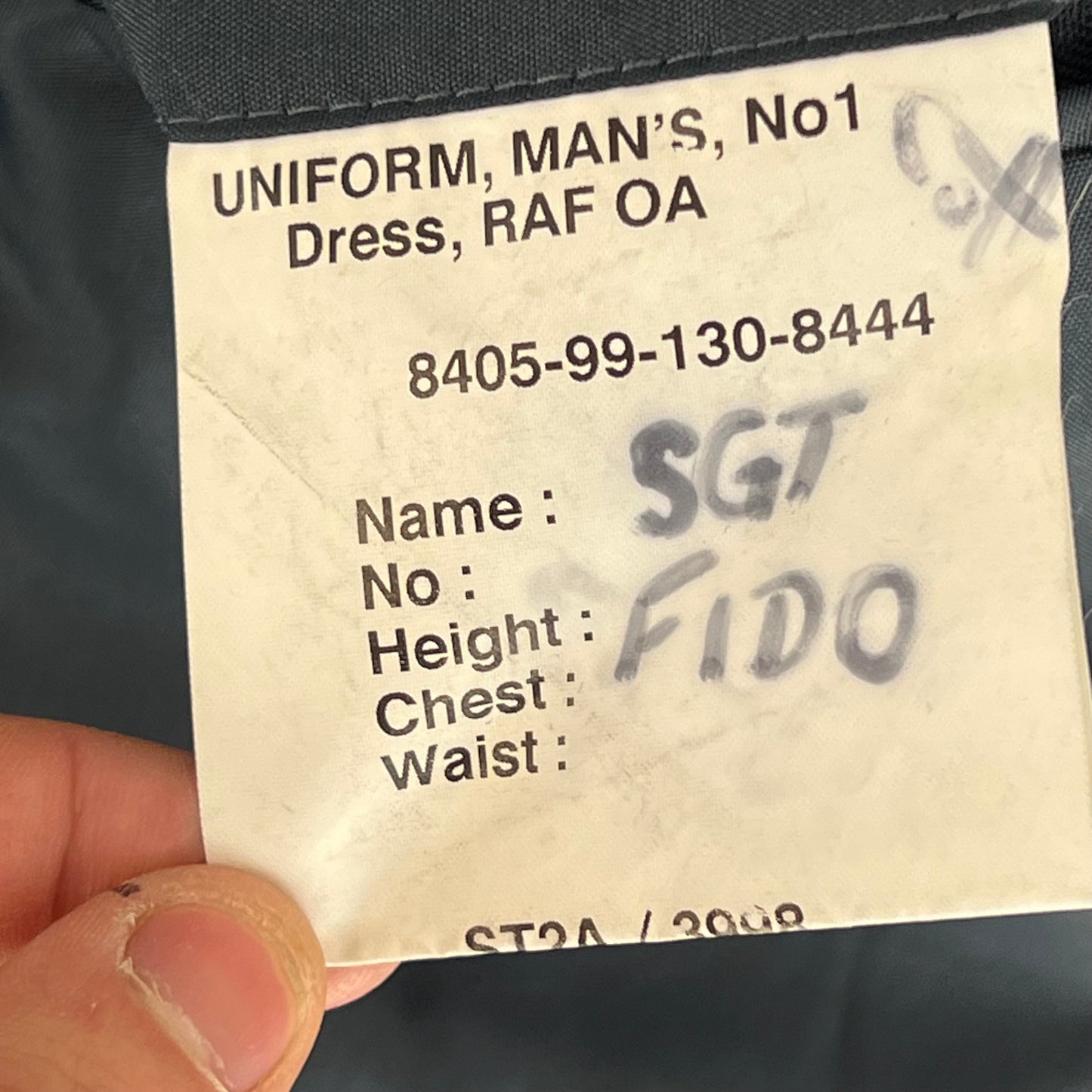 British Royal Air Force No. 1 Dress Jacket w/ Belt - Large 108L