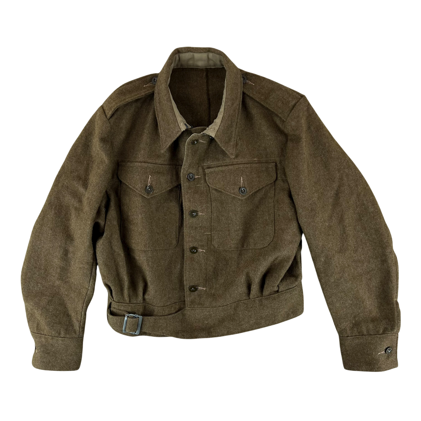 British Army WW2 Repro 1940 Pattern Khaki Battledress Blouse Ike Jacket - Large SIZE 15