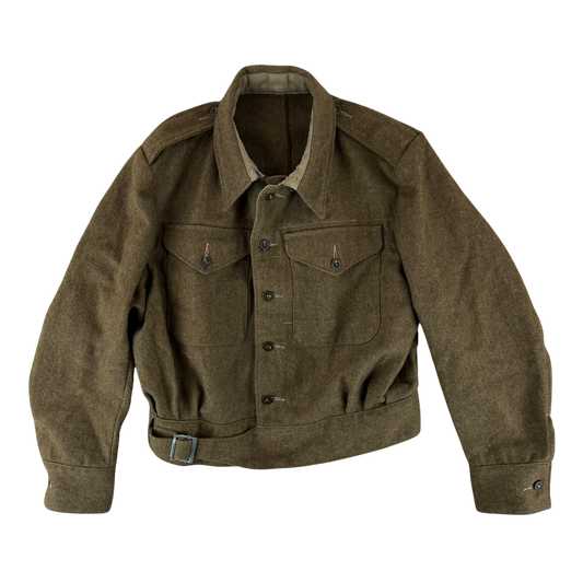 British Army WW2 Repro 1940 Pattern Khaki Battledress Blouse Ike Jacket - Large SIZE 15