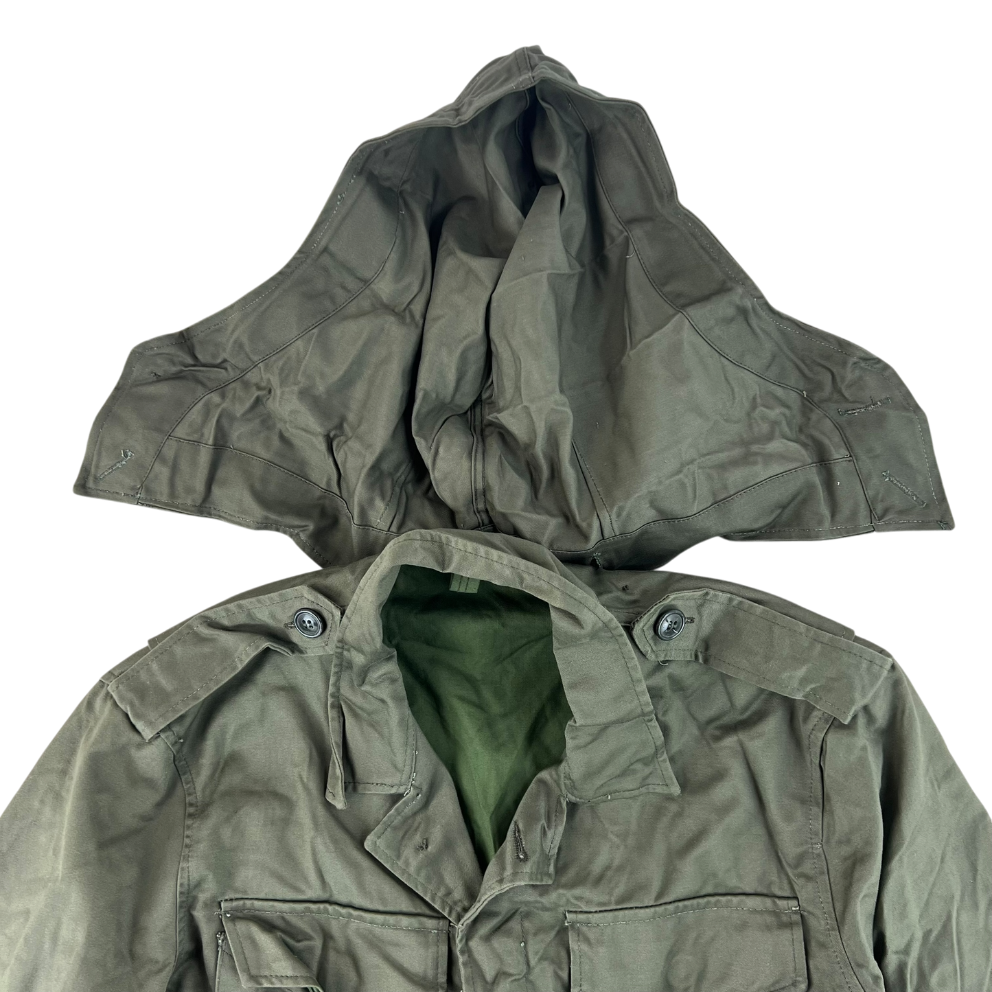 Greek Army M65 Olive Green Jacket - Medium