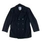 US Navy Black Wool Peacoat - Large 44R