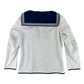 British Royal Navy Class II White Jumper Sailor's Top - Medium