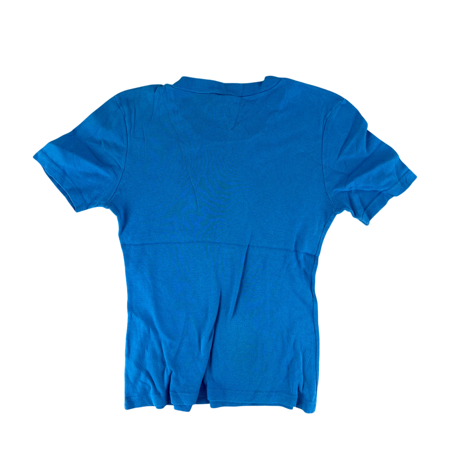 West German Army 70s Blue Training T Shirt - X Small