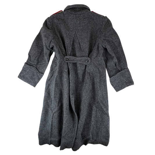 Bulgarian People's Army 50s Grey Wool Greatcoat - Medium