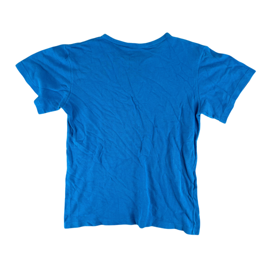 West German Army 70s Blue Training T Shirt - Small